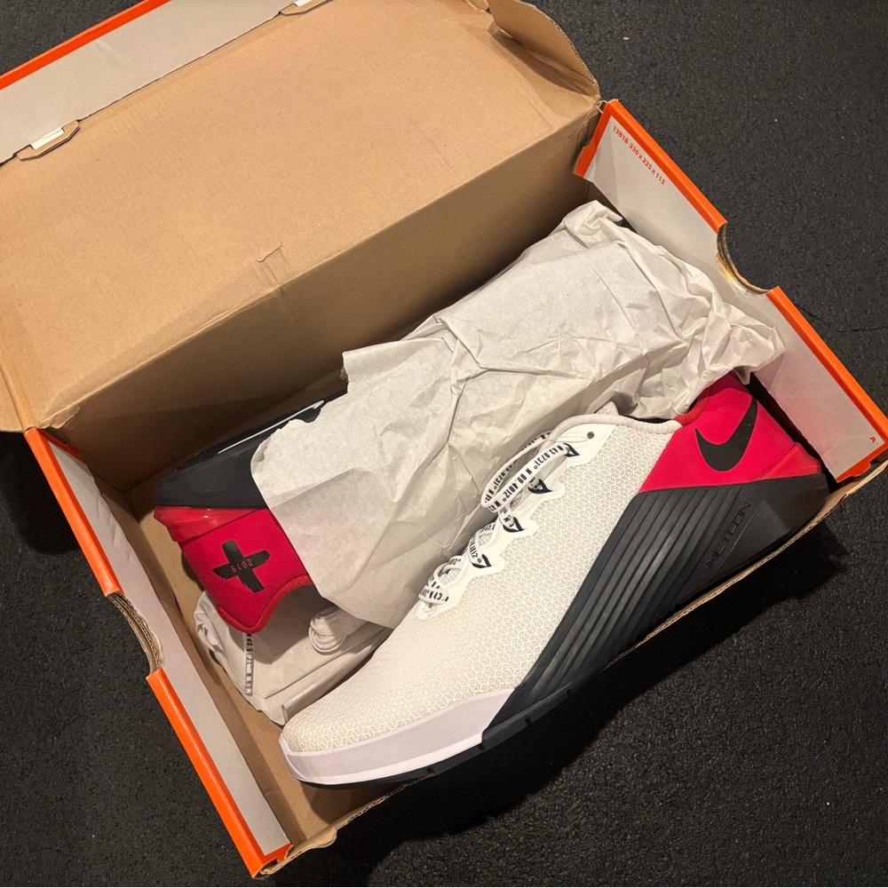 Nike Metcon 5's  2019 CrossFit Games Men's White, Black, and Red